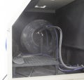 Inside Shot blasting machine. Machine for Shot blasting of objects. Industrial Royalty Free Stock Photo