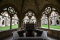 Inside shot of the famous Monastery of Iranzu with ancient interior design in Spain