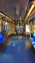 Inside space of a Bombardier subway frame,  at the end of the line Royalty Free Stock Photo