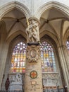 Inside of St Michael & St Gudule cathedral