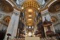 Inside St Paul`s Cathedral in London, interior building details. It is an Anglican cathedral, the seat of the Bishop of London an