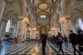 Inside St Paul`s Cathedral in London, interior building details. It is an Anglican cathedral, the seat of the Bishop of London an