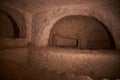 Inside the St. Pauls Catacombs at Rabat, Malta