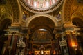 Inside of St. Stephen`s Basilica Szent Istvan Bazilika in Budapest, Hungary