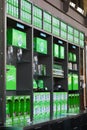 Inside the Steam Whistle brewing company in Toronto Canada displaying its products