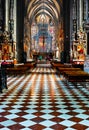 Inside of Stephansdom cathedral Royalty Free Stock Photo