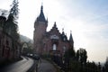 Inside and structure of ancient ruins Heidelberg Castle or Heidelberger Schloss for german people and foreign traveler visit Royalty Free Stock Photo