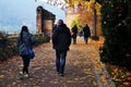 Inside and structure of ancient ruins Heidelberg Castle or Heidelberger Schloss for german people and foreign traveler visit Royalty Free Stock Photo