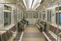 Inside the subway car