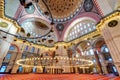 Inside the Suleymaniye Mosque in Istanbul, Turkey