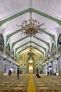 Inside of Sultan Mosque Singapore Royalty Free Stock Photo