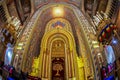 Inside of the synagogue Choral Temple, Bucharest, Romania Royalty Free Stock Photo