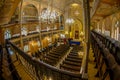 Inside of the synagogue Choral Temple, Bucharest, Romania Royalty Free Stock Photo