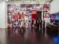 Inside of the Tate Modern, national museum of modern and contemporary art, at Bankside. London. Royalty Free Stock Photo