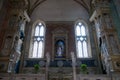 Inside the Tempio Malatestiano meaning Malatesta Temple unfinished cathedral church named for St Francis