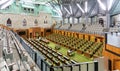 Inside the temporary Canada House of Commons Chamber in the West Blcok on Parliament Hill in Ottawa, Ontario, Canada