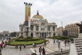 CIUDAD DE MEXICO - MEXICO: NOVEMBER, 2016: View of the famous street juarez where you can find Palacio de Bellas Artes y Torre Lat Royalty Free Stock Photo