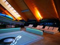 Inside the thermal spa relaxation area