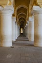 Inside the Tirumalai Nayak Palace in Madurai in India