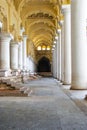 Inside the Tirumalai Nayak Palace in Madurai in India