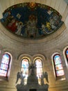 Inside to basilica of Bois-Chenu in DomrÃÂ©my la Pucelle in France Royalty Free Stock Photo