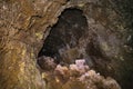 Inside to Lava tube on Etna Volcano- Comune Cave