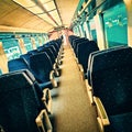 Inside of train cabine