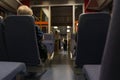 Inside train norway Royalty Free Stock Photo