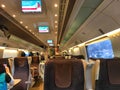 Inside the train in Rome Royalty Free Stock Photo