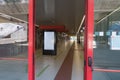 Inside Train Station: Empty Aisle of Parma Public Train Station, Italy