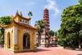 Inside the Tran Quoc Pagoda complex, Hanoi Royalty Free Stock Photo