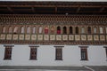 Inside the Trashi Chhoe Dzong in Thimphu, the capital of the Royal Kingdom of Bhutan