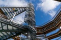 Inside the Tree Top Trail Wooden Industrial Steel Spiral Staircase