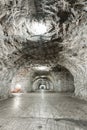 Inside the tunnels of Targu Ocna salt mine Royalty Free Stock Photo
