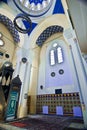 Inside of Turkish mosque Royalty Free Stock Photo