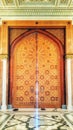 Inside Turkmenbashi Ruhy Mosque, Ashgabat, Turkmenistan Royalty Free Stock Photo