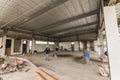 Inside a typical floor plate of a midrise commercial building currently under construction.