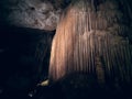 Inside underground Prometheus Cave, also known as Kumistavi Cave, Tskhaltubo Cave or Tskhaltubo Gliana Cave, western Royalty Free Stock Photo