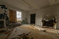 Inside view of an abandoned house in Greenland