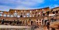 Inside view of Ancient Colosseum in Rome, Italy
