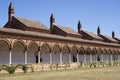 Inside view of the Certosa di Pavia. Italian monastery Royalty Free Stock Photo