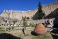 Inside view of Cesme Castle Royalty Free Stock Photo