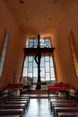 Inside view of the Chapel of the Holy Cross, Sedona, AZ, USA