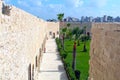 Indise view of Citadel of Qaitbay, Alexandria, Egypt Royalty Free Stock Photo