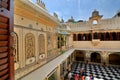 Inside view. City Palace. Udaipur. Rajasthan. India