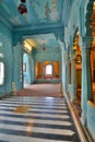 Inside view. City Palace. Udaipur. Rajasthan. India Royalty Free Stock Photo