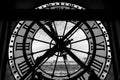 Inside view of the clock of Orsay museum in Paris Royalty Free Stock Photo