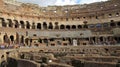 Inside view of Colosseum, Rome. Royalty Free Stock Photo