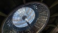 inside view of dome of German Reichstag building in Berlin Royalty Free Stock Photo