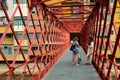 Inside view of Eiffel bridge over Onya Royalty Free Stock Photo